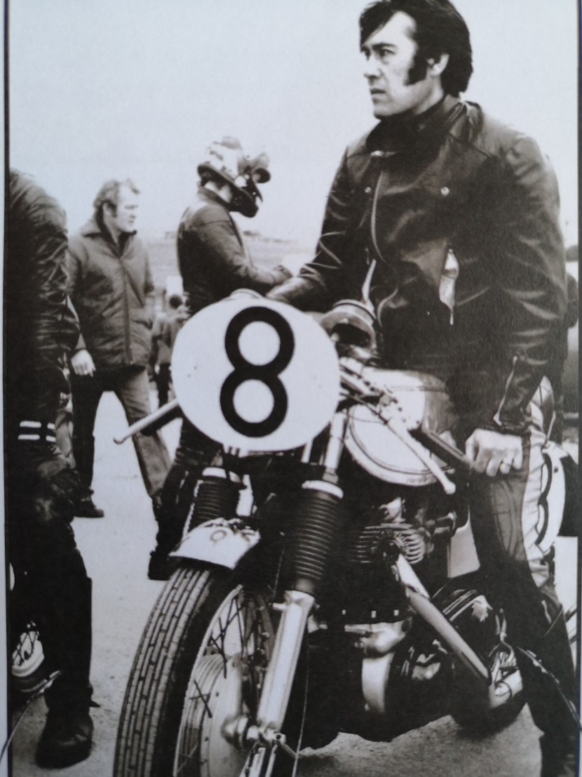Track day - John and a Norton Dominator